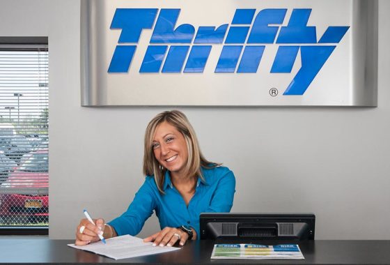 Thrifty Car rental at the buffalo airport