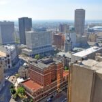 Downtown Buffalo Aerial Shot