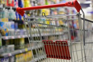 Shopping Cart at a grocery store Grocery Cart