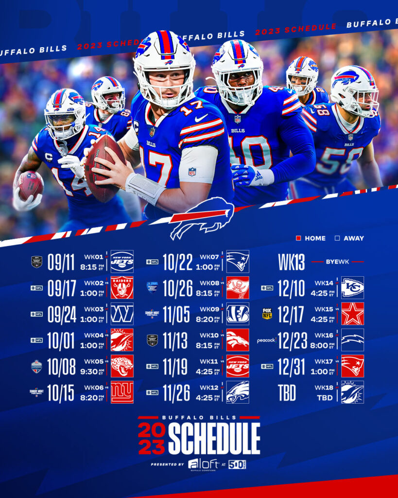 Ellicott Hotels Proud Official Hotel Partner of the Buffalo Bills 2023