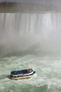 Niagara Falls and boat