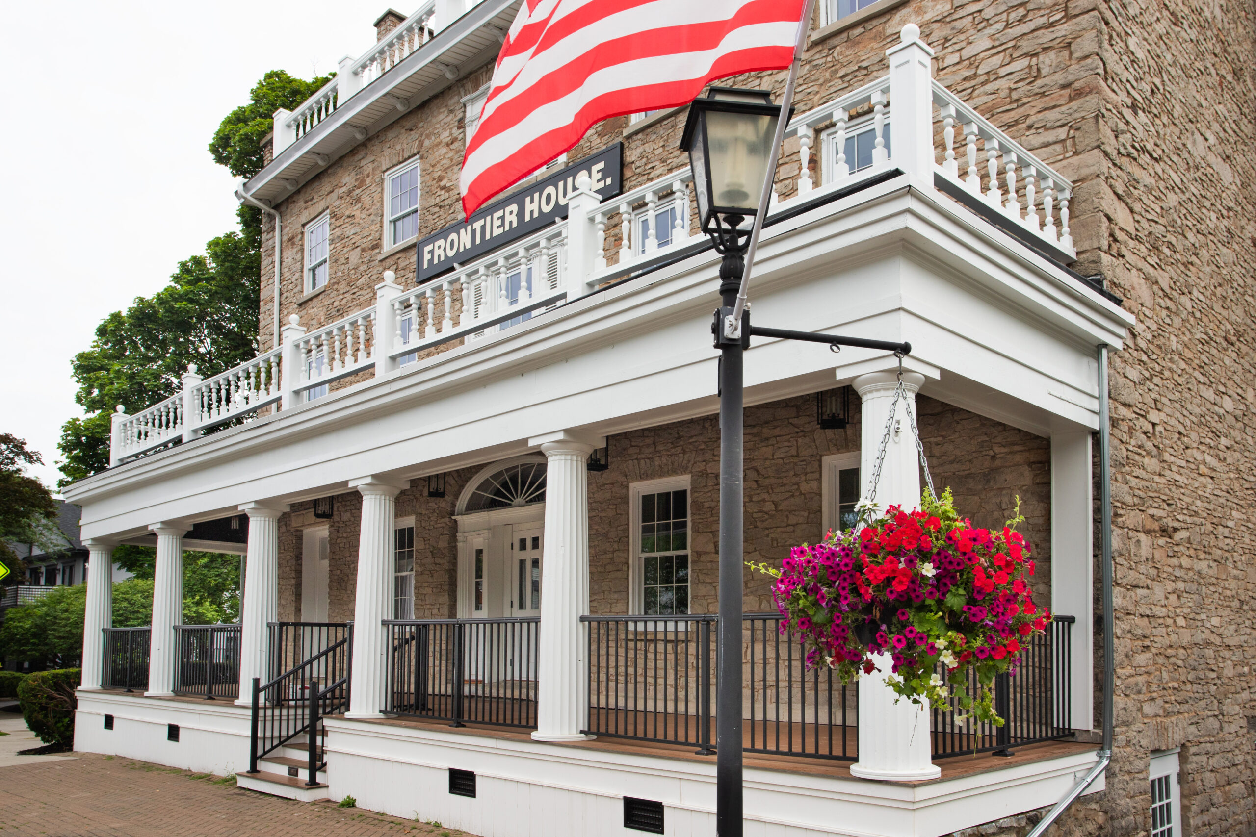 Exterior of Historic Luxury Living in Lewiston NY. The Residences at the Frontier House