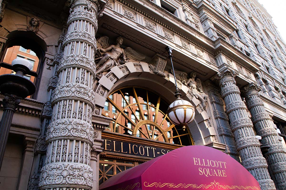 Ellicott Square Building Entrance